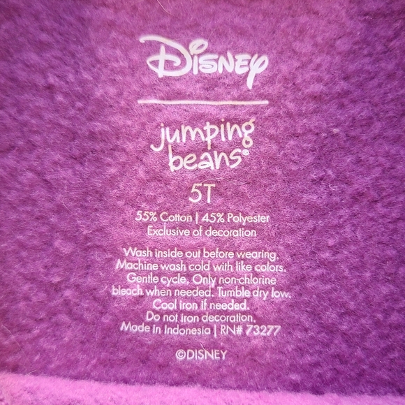 Disney 101 Dalmatians Girls Sweatshirt 5T Purple Jumping Beans - Picture 5 of 6